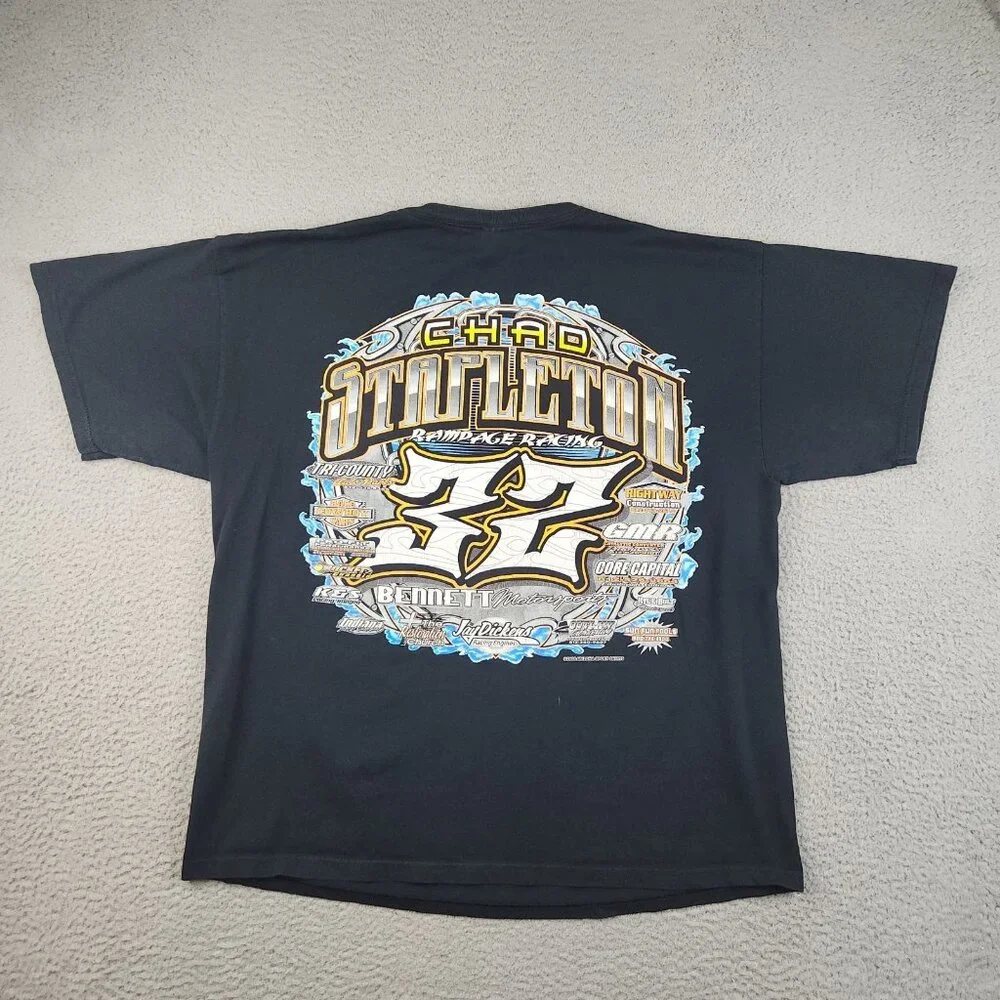 Chad Stapleton Dirt Late Model Motorsports Racing Shirt Mens Extra Large Indiana - Picture 2 of 11